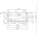 Extrusión de aluminio del amplificador de audio personalizado de 80*37 mm